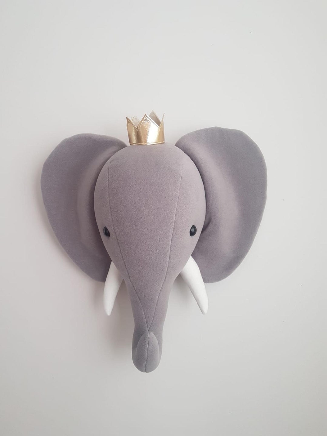Elephant Wall Faux Taxidermy Headsafari Nursery Animal Head - Etsy