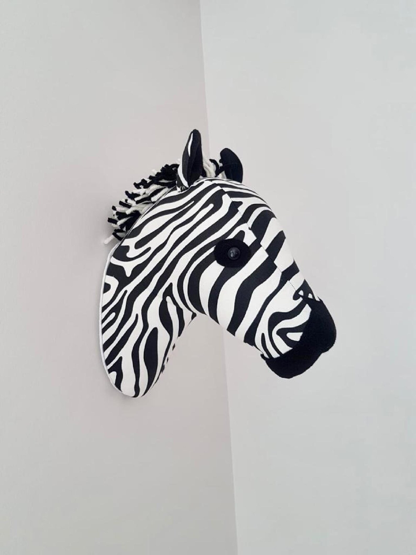 Safari Wall Mount Plush Animal Head Faux Animal Heads for Kids Etsy