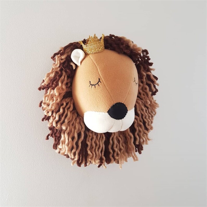 plush lion head