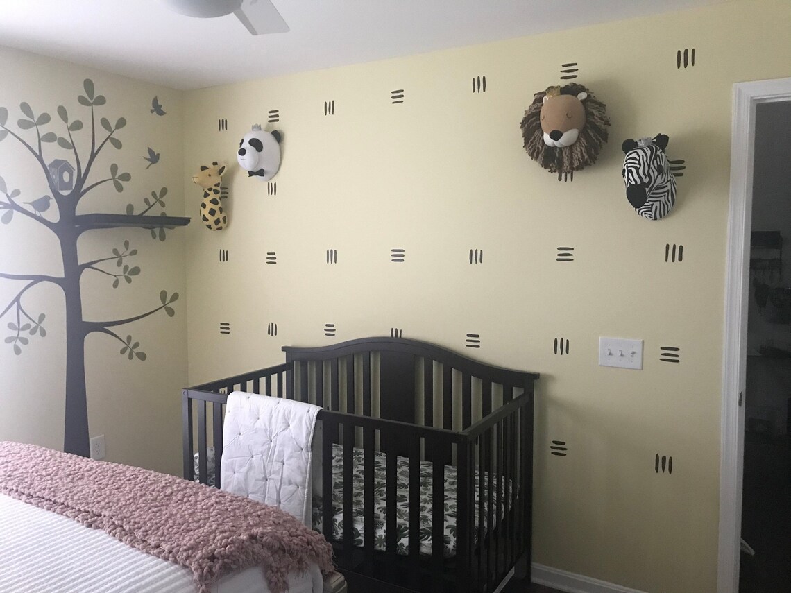 Safari Wall Mount Plush Animal Head Faux Animal Heads for Kids Etsy