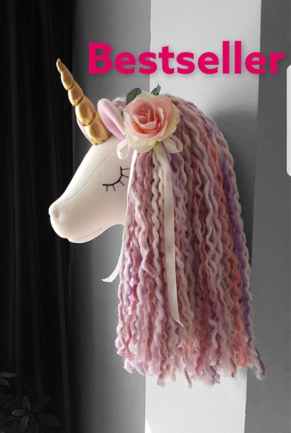 Unicorn Wall Mounted Birthday Hanging Nursery - Unicorn Head Wall Mount H M Unicorn Wall Mounted Birthday Hanging Nursery - Unicorn Head Wall Mount H M