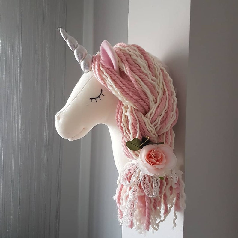 Unicorn Wall Mounted Unicorn Wall Decor Nursery Room Etsy