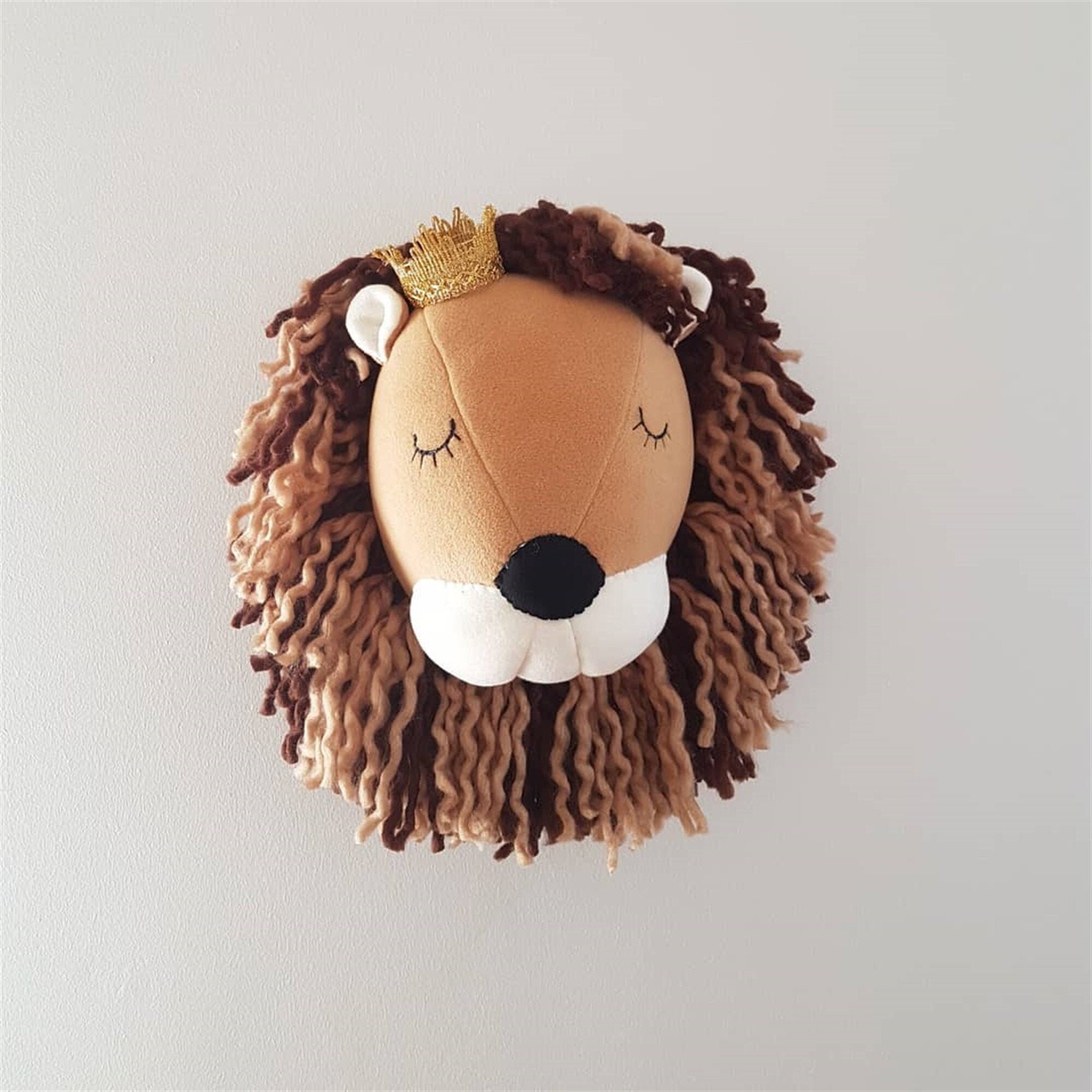 plush animal heads for nursery
