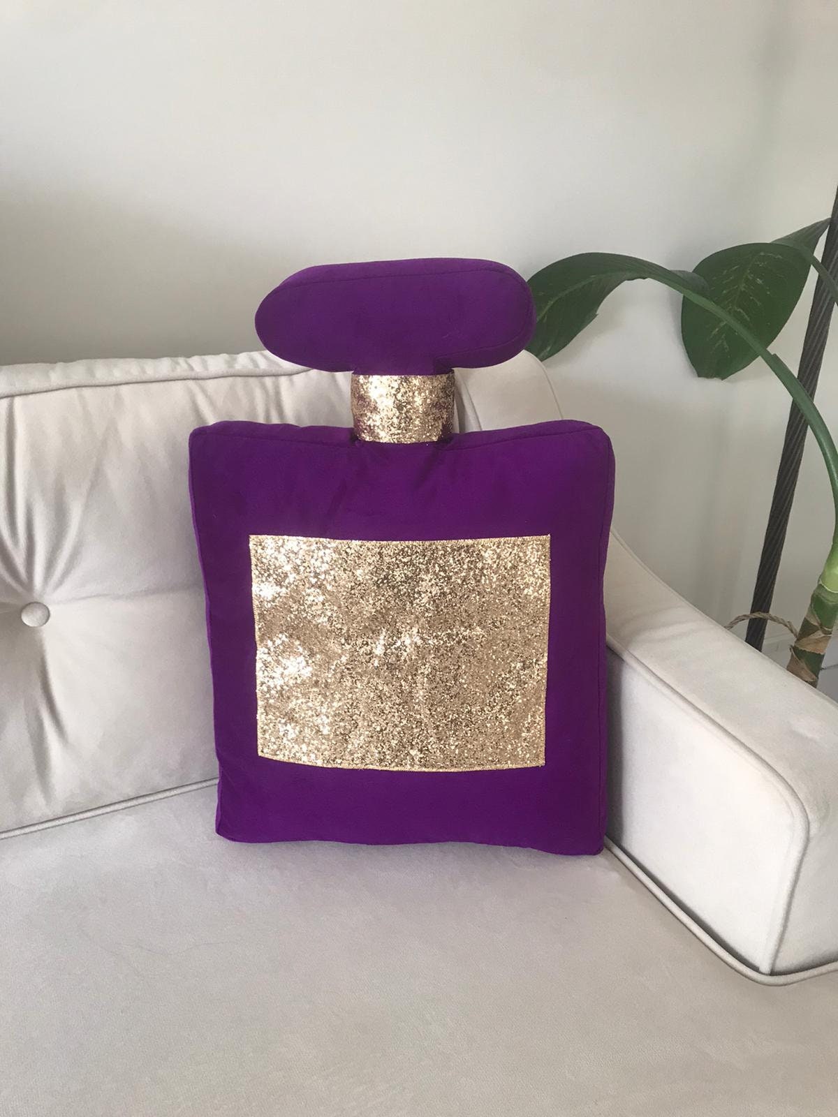 Perfume Bottle Pillow Velvet Perfume Pillow Creative Home Etsy