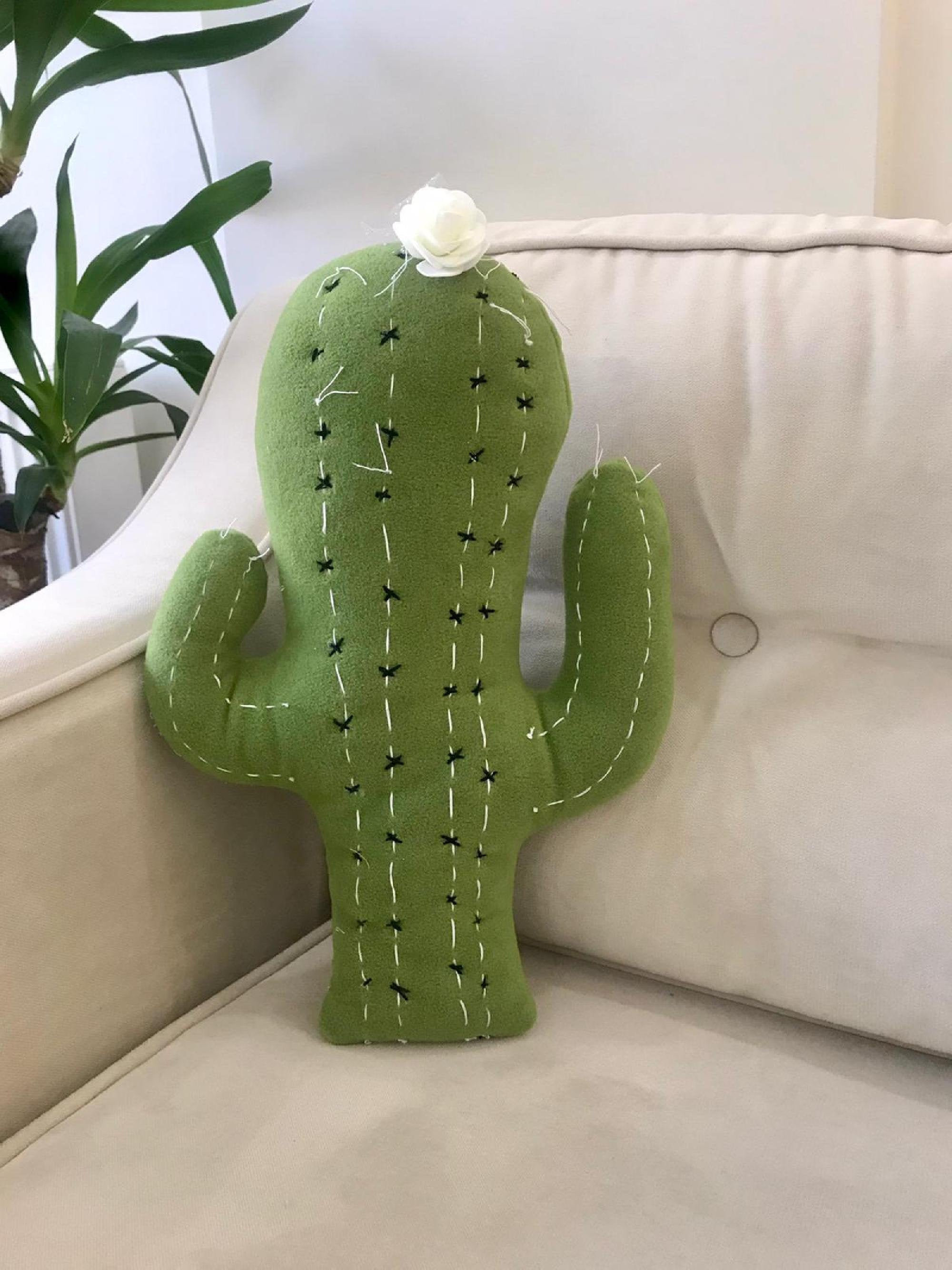 Ornamental Cactus Pillow Cactus Cushion Cactus Shaped Pillow Etsy