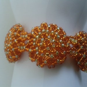 Beaded Bracelet Yellow Orange