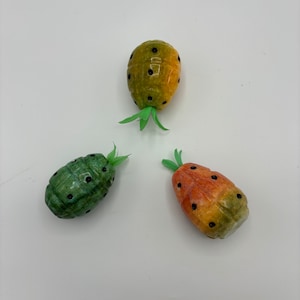 MCM Vintage Carved Alabaster Fruit -