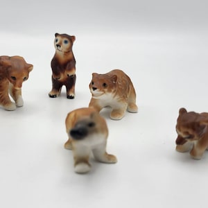 Vintage Made in Japan Miniature Bear Figurines