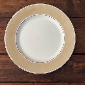 Vintage 1975 Fitz & Floyd “Rondolet” Taupe Salad Plate 7.5 Inches Wide