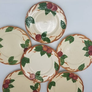 Franciscan Pottery Vintage Apple Pattern Salad Plate