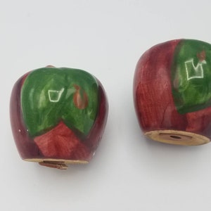 Vintage Franciscan Pottery Apple Pattern Salt and Pepper Shakers