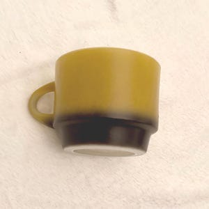 Avocado Green Fire-King Stackable Vintage Coffee Mug