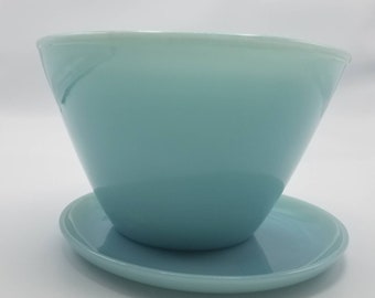 Vintage Fire-king Turquoise Blue - Etsy