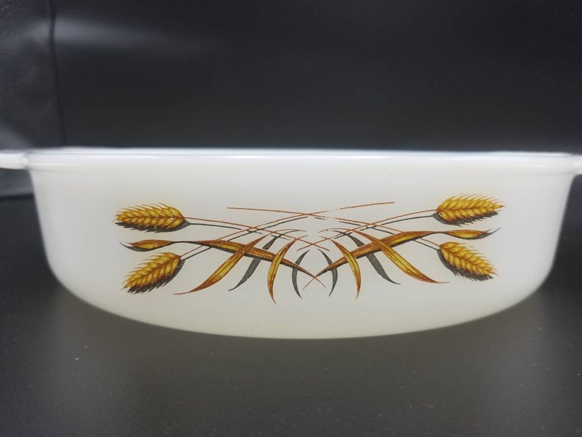 Fireking Sheaves of Wheat Casserole Etsy