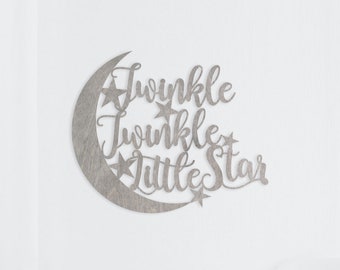 Twinkle Twinkle Little Star Sign, Nursery Sign, Nursery Decor, Lullaby Sign, Nursery Room Decor, Baby Room Decor, Wall Decor, Room Decor