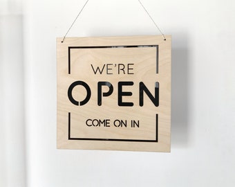 Reversible Open Closed Sign, Business Sign, Shop Sign, Store Sign, Business Signage, Business Signs, Cafe Sign, Restaurant Sign