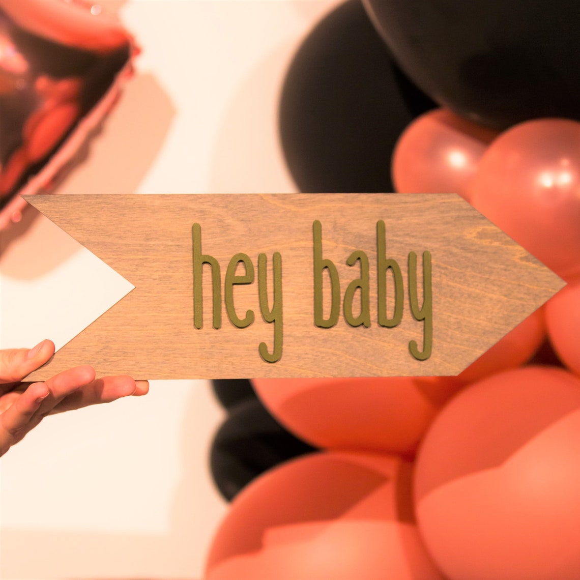 Oh Baby Sign Cartel del anuncio del bebé Anuncio del bebé Etsy