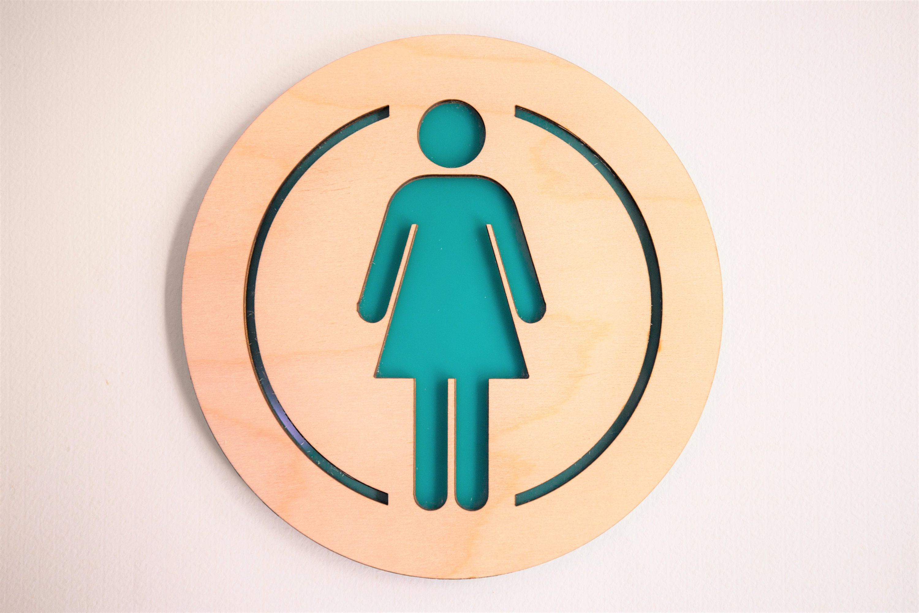 Minimal Restroom Sign Set Ladies Room Mens Room Restroom Etsy
