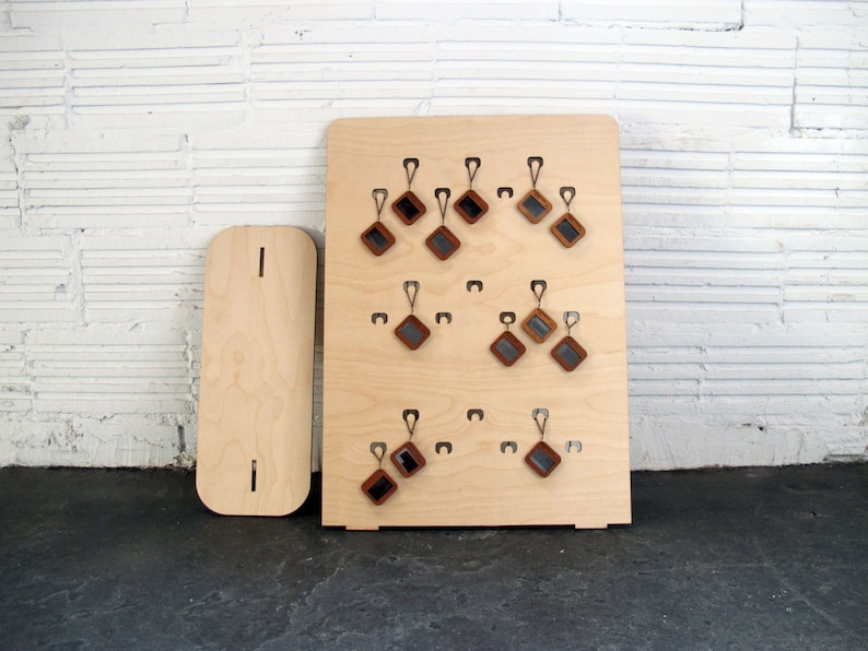 Jewelry Display Stand Craft Booth Display Tradeshow Display Portable Display Display Stand Flat-pack Display Wooden Jewelry Stand