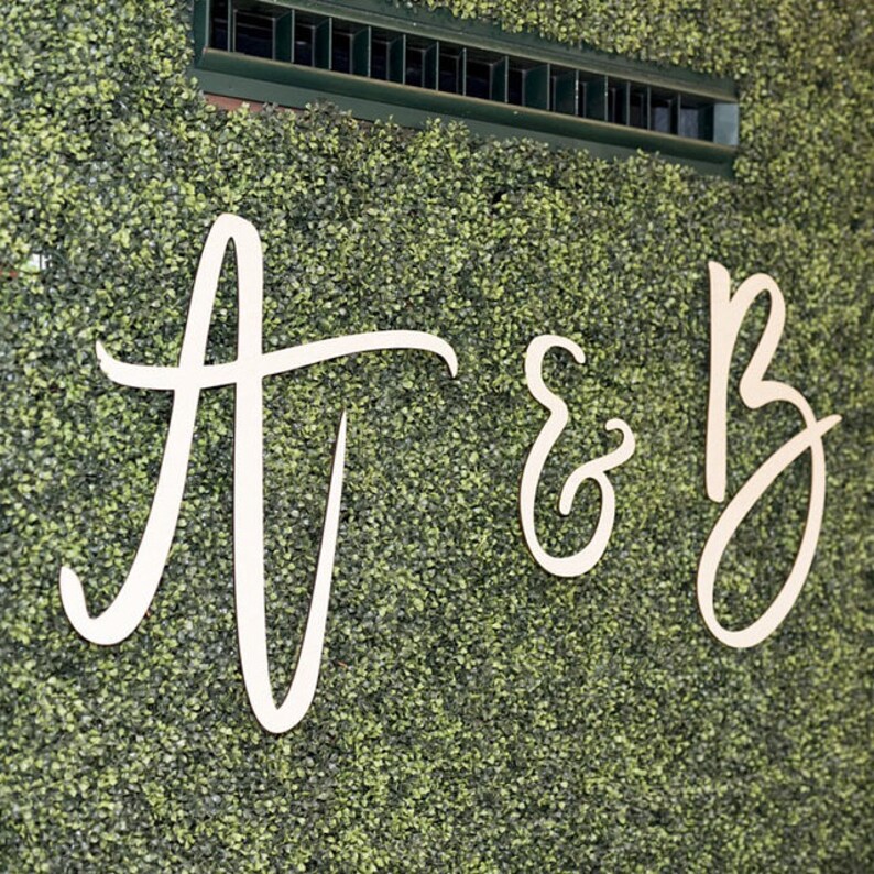 Large Wedding Initials Personalized Wedding Backdrop Wedding Etsy