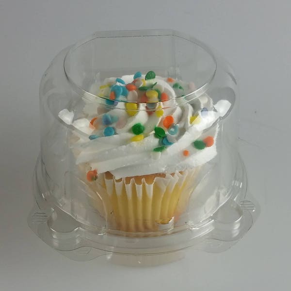 12 Pc - Clear Single Cupcake Container 12 Pieces