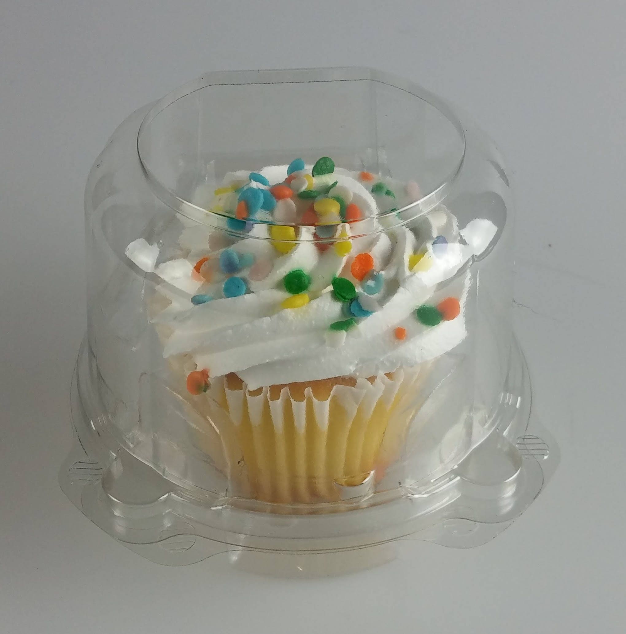 12 Pc - Clear Single Cupcake Container 12 Pieces