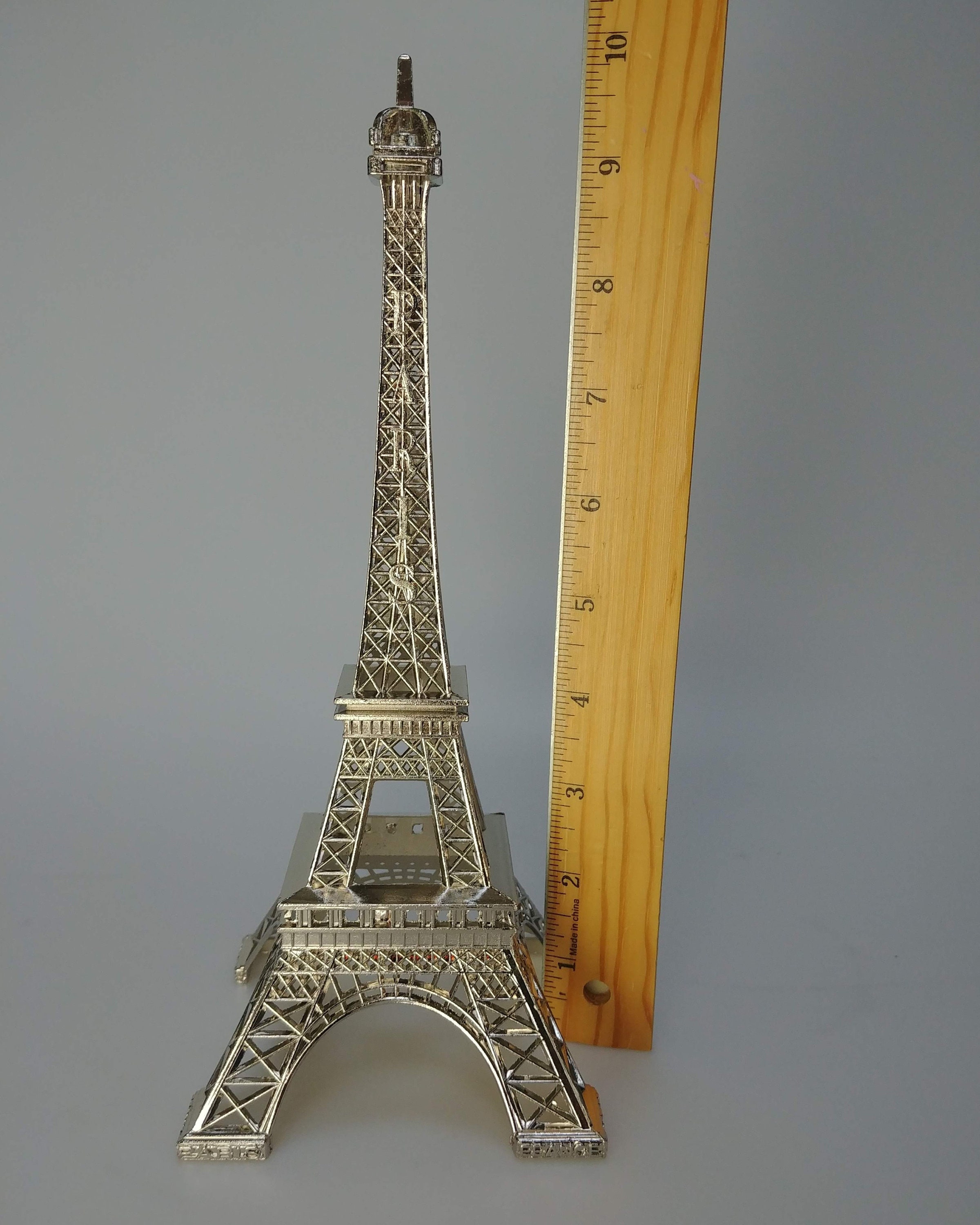 10 Metal Eiffel Tower Decor Silver / Gold