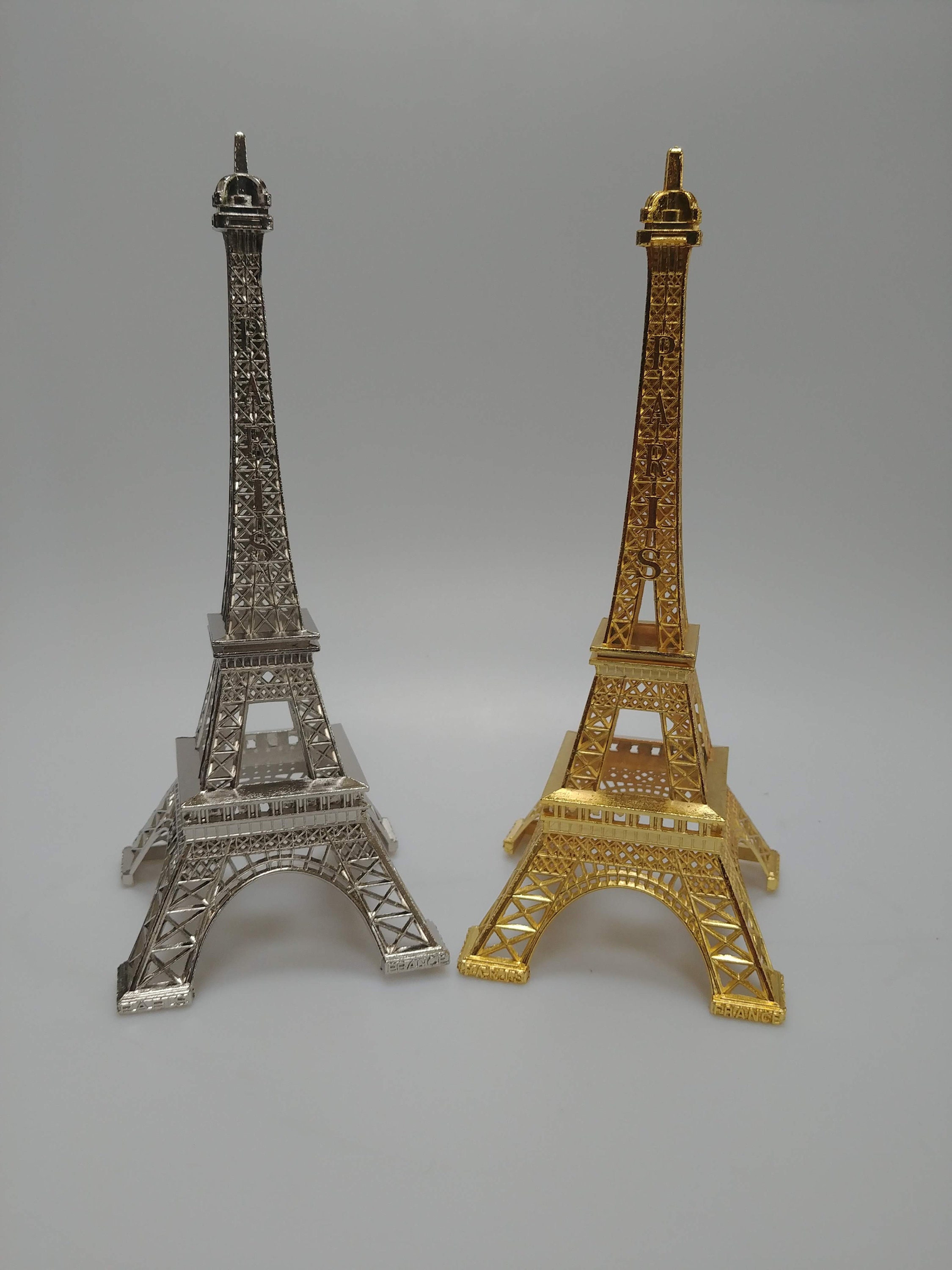 10 Metal Eiffel Tower Decor Silver / Gold