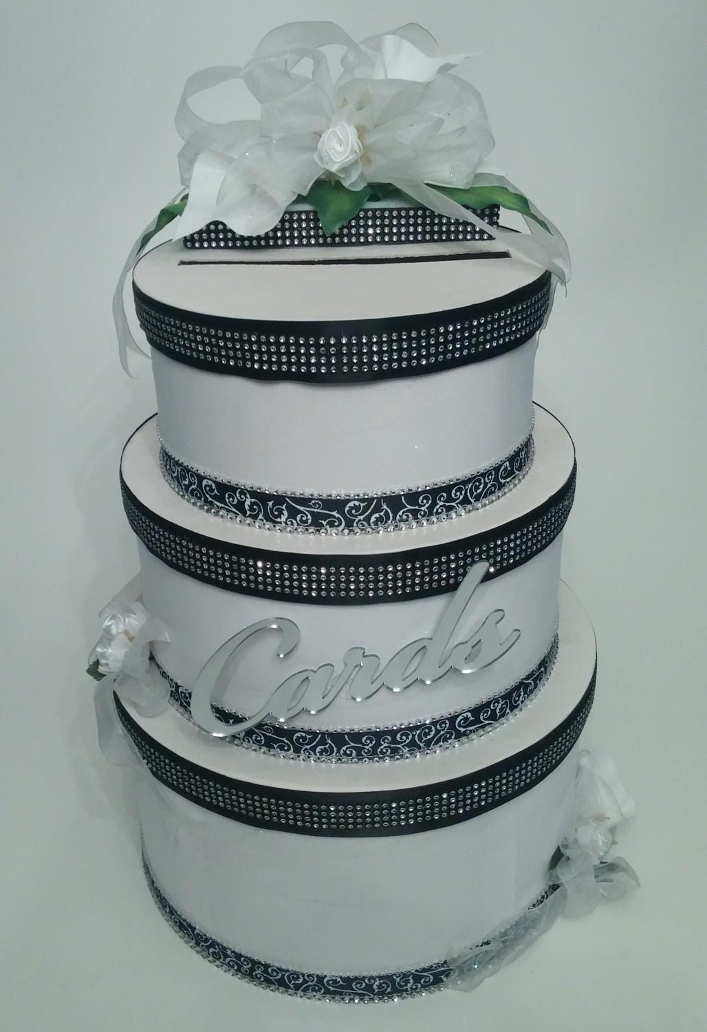 Easy DIY Paper Mache Cake Box - Damask Love
