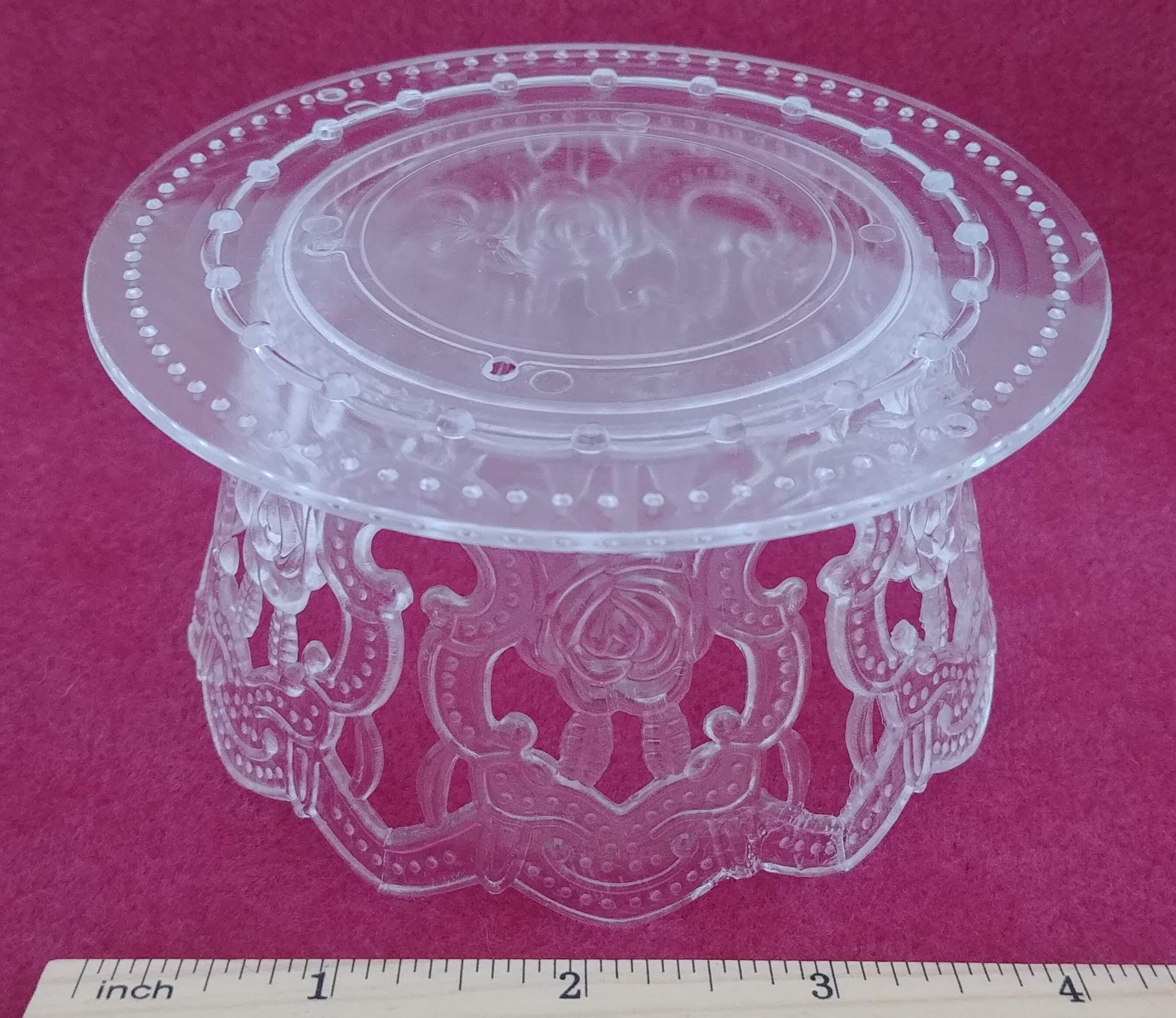 Cake Topper Stand Clear Plastic Etsy