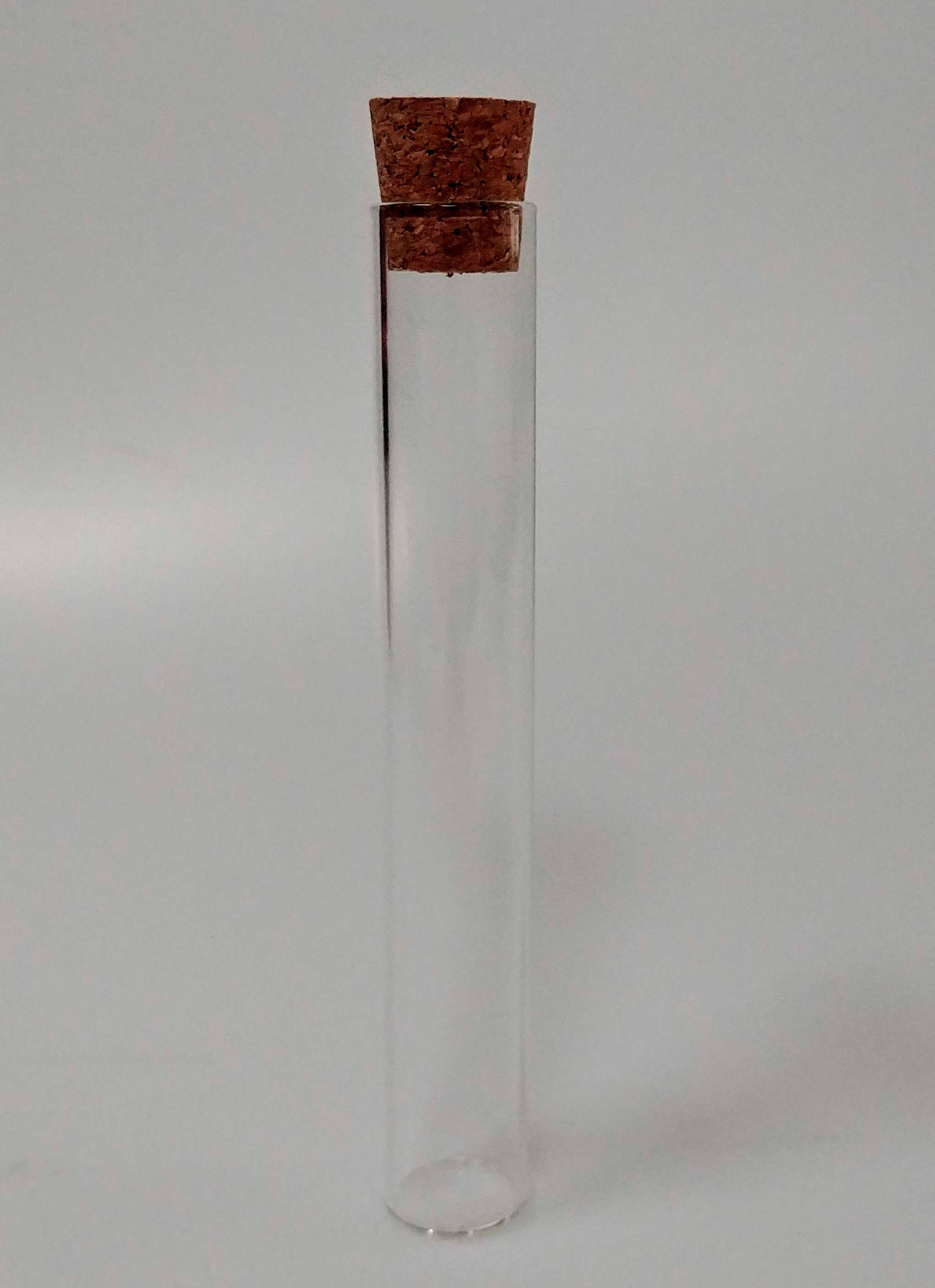 Glass Test Tube w/Cork Box of 12