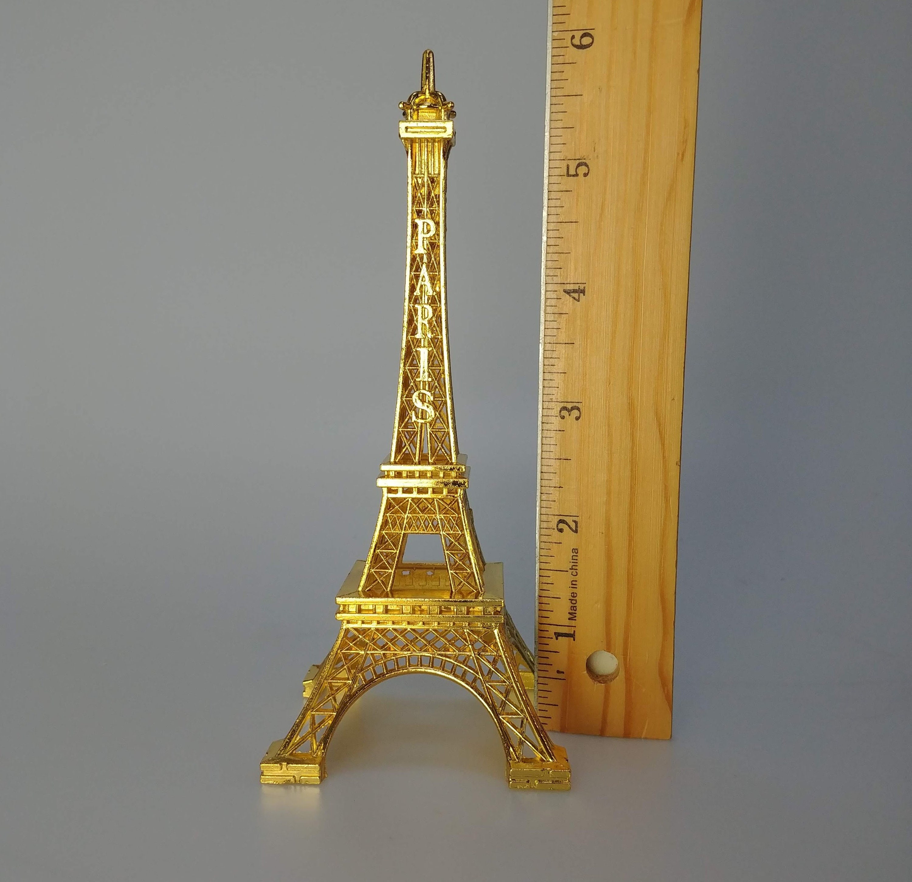 6 Metal Eiffel Tower Decor Silver / Gold