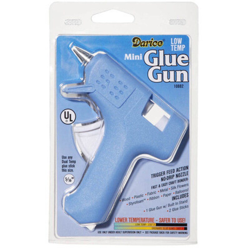 Mini Low Temperature Hot Glue Gun Comes with 2 Glue Sticks Etsy