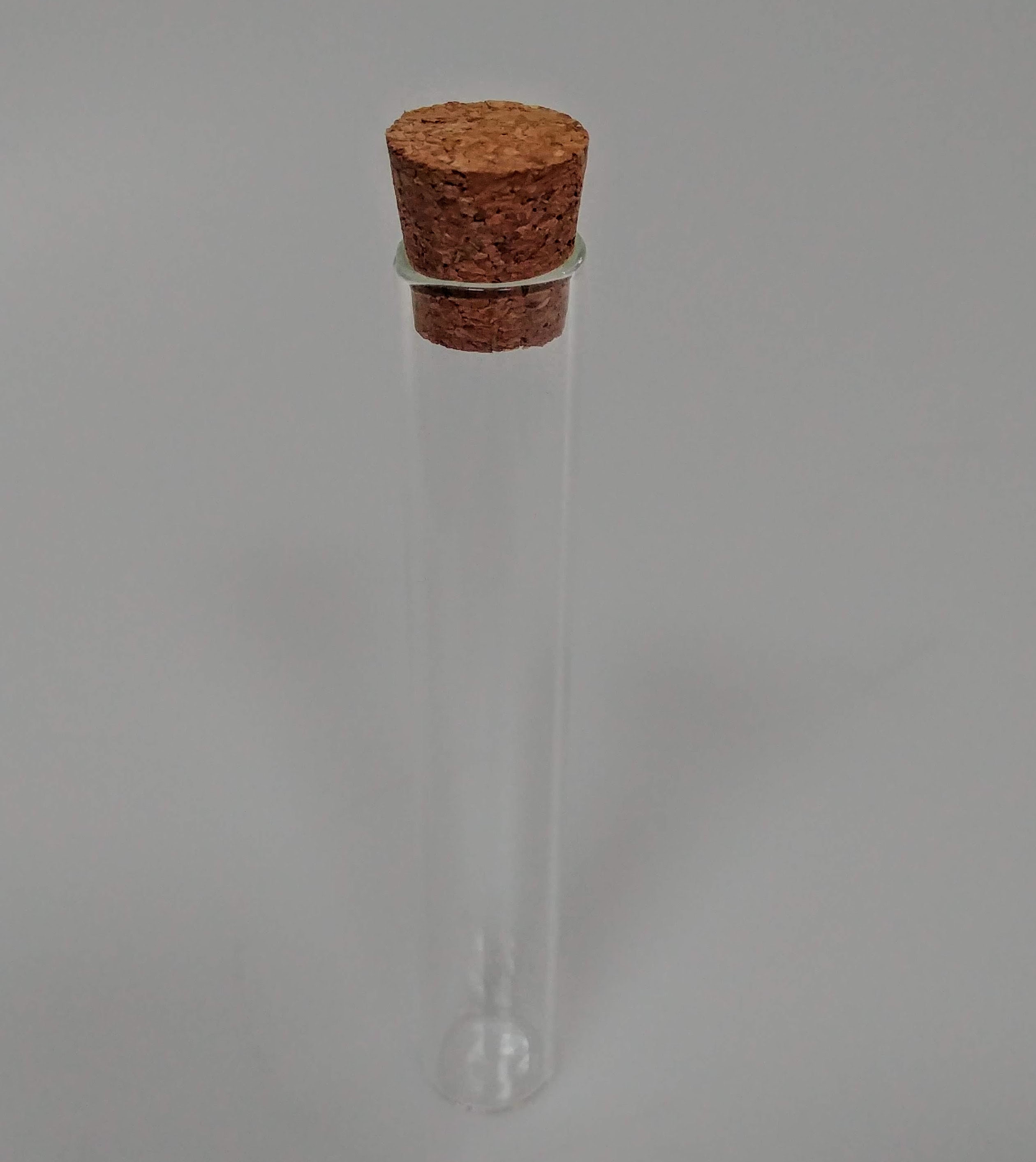 Glass Test Tube w/Cork Box of 12