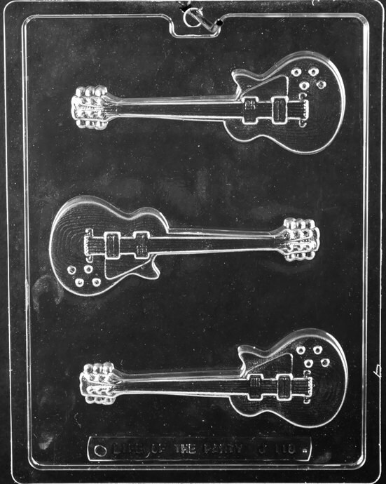 LOPJ110 Electric Guitar Chocolate Mold