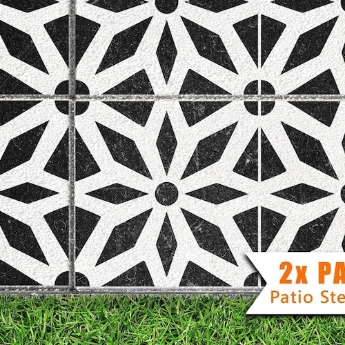 Dizzy Duck 2x Patio Slab Stencils for Large 600 and 450 Square Etsy