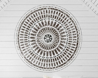 Moroccan WALL STENCIL - Mandala Painting Stencil for Walls Floors Furniture - Reusable Moroccan Mandala Stencil by Dizzy Duck - tehran