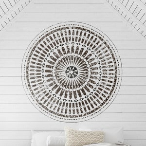 Moroccan WALL STENCIL - Mandala Painting Stencil for Walls Floors Furniture - Reusable Moroccan Mandala Stencil by Dizzy Duck - tehran