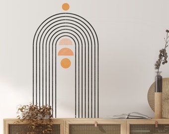 Wall Arch Stencil Kit - Pochoir mural Boho - Pochoir moderne du milieu du siècle pour peinture murale - Grand pochoir mural réutilisable par Dizzy Duck