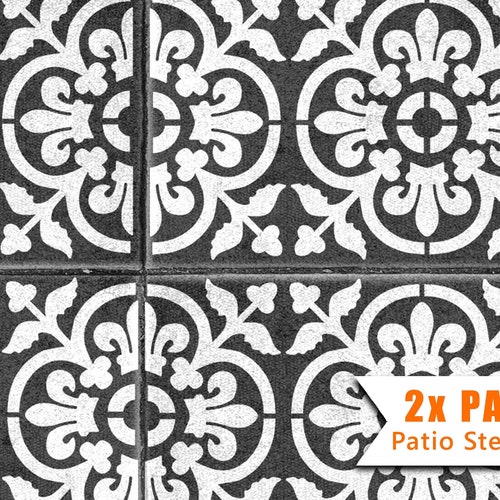 Patio Slab Stencils for Large 900x600 Rectangle Concrete Etsy UK