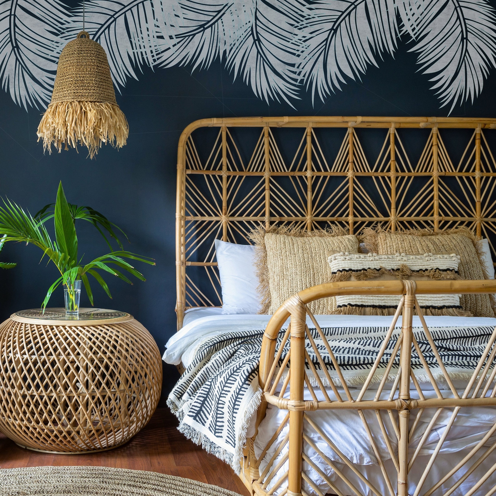 Palm Leaf Stencil Tropical Leaf Stencils for Walls Large Etsy UK