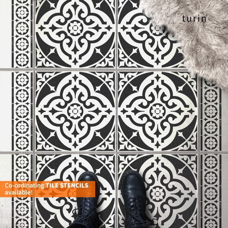 MAIDSTONE Tile Border Stencil for Bathroom Walls Floors Etsy UK