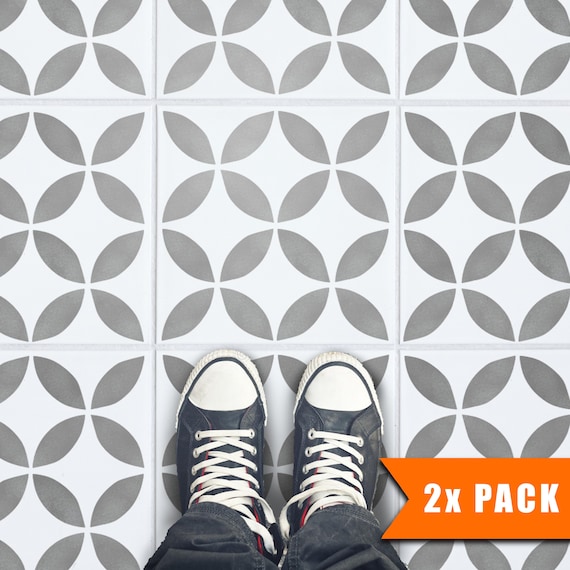pack of 2 tile stencils for floors tile stencils for walls etsy