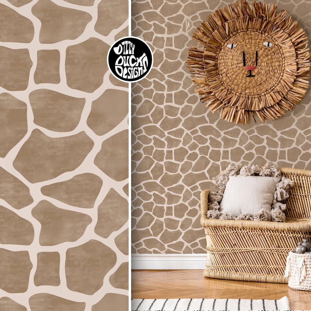 wall-stencil-giraffe-print-nursery-stencil-for-painting-wall-furniture-crafts-animal-print-stencil-etsy