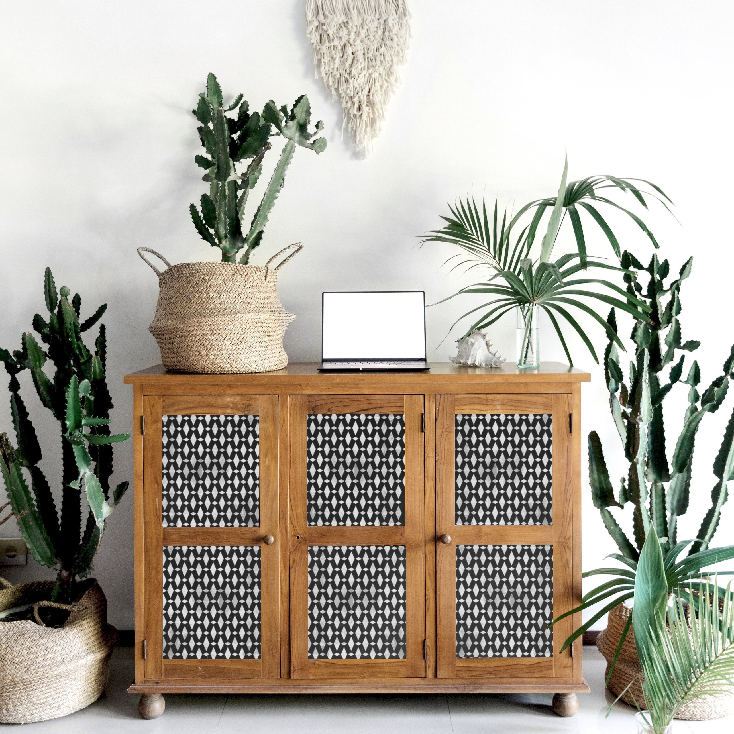 FURNITURE STENCIL for Painting Reusable AGADIR Moroccan Boho Diamond ...