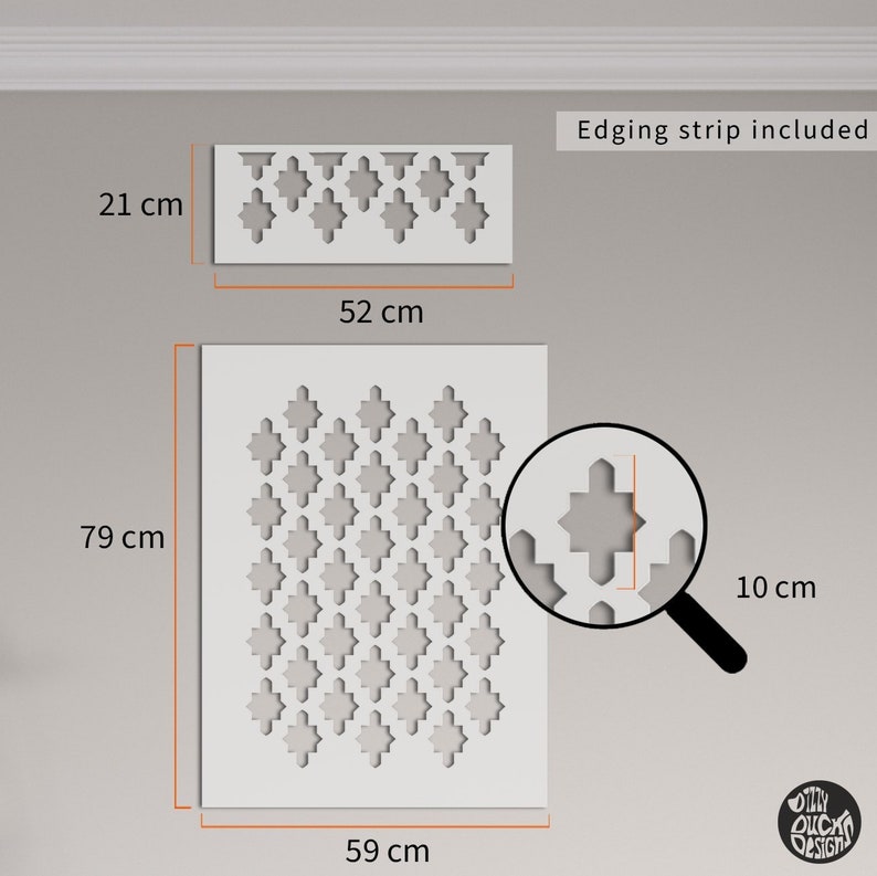 WALL STENCIL for Painting - Istanbul Moroccan Boho Reusable Floor Wall ...
