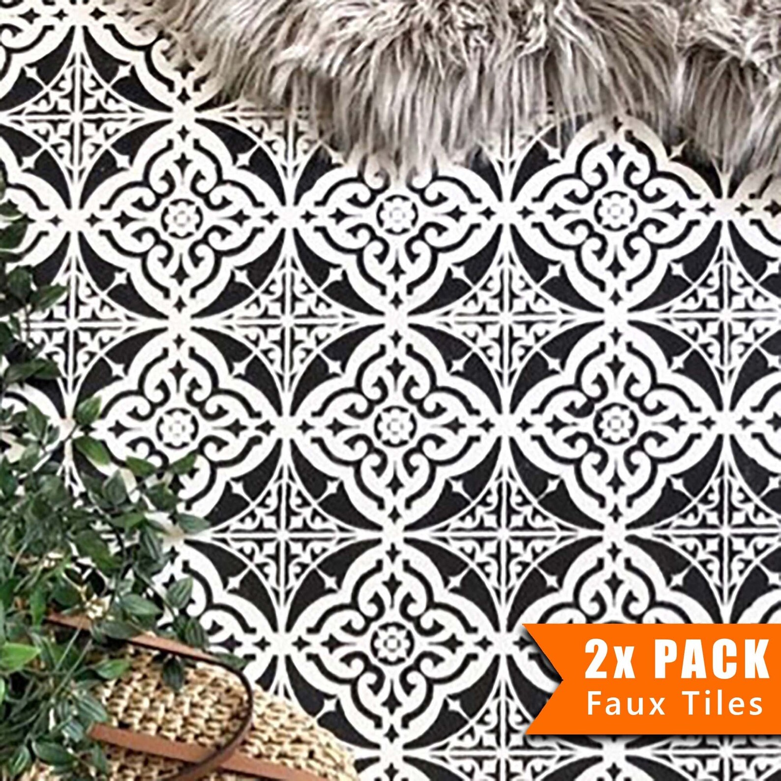 Faux Tile Stencils Paint Tile Effect on Floors Walls Etsy UK