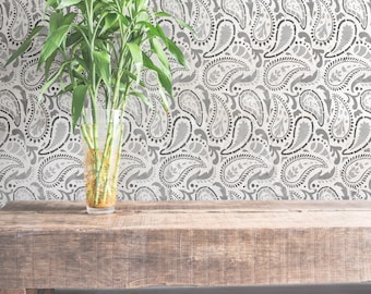 STENCIL voor schilderen - Indiase Boho Paisley muur- en meubelstencils - herbruikbare stencil van Dizzy Duck