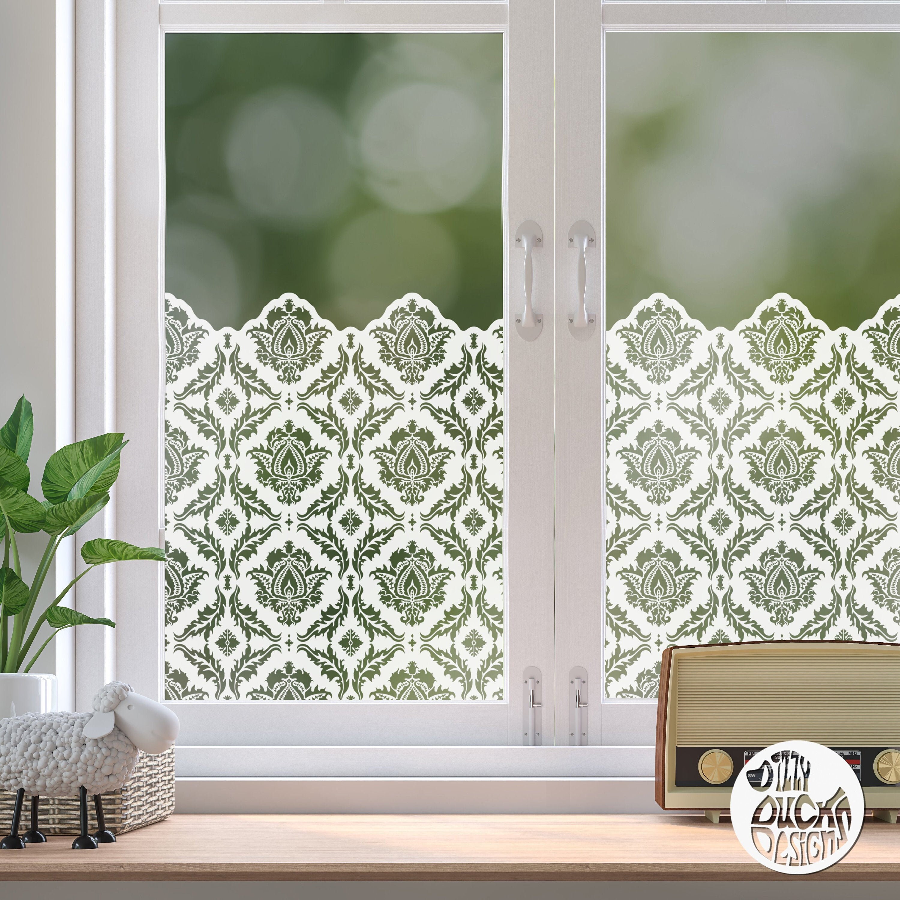 Ankara Patterned Window Film Border Privacy Panel Screen Etsy