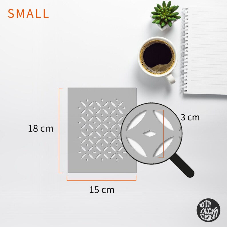 FURNITURE STENCIL for Painting Reusable ALHAMBRA Moroccan Boho Diamond ...
